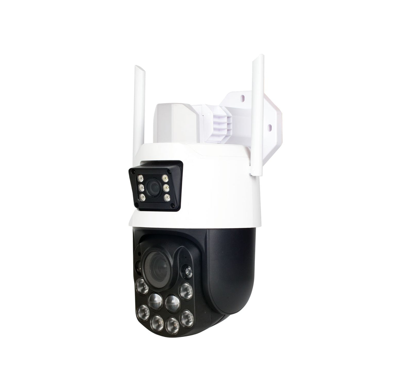 Zx-1 Smarthome 12X Digital Zoom 6MP 2k dual lens Security Camera Live View Colored Night Vision Two Way Intercom Motion Detection Alarm PTZ Rotation IP-66 outdoor